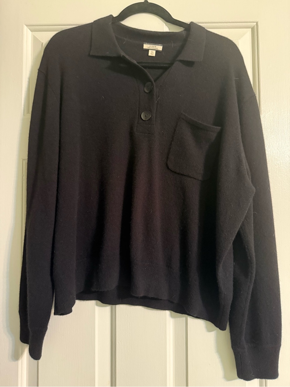 J. Crew Cashmere Collared Sweater